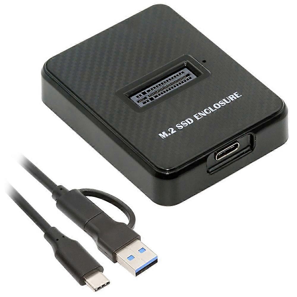 UC-015-10G USB3.0 Type-C to NVME M-Key M.2 NGFF SATA SSD Docking Vertical External PCBA Enclosure