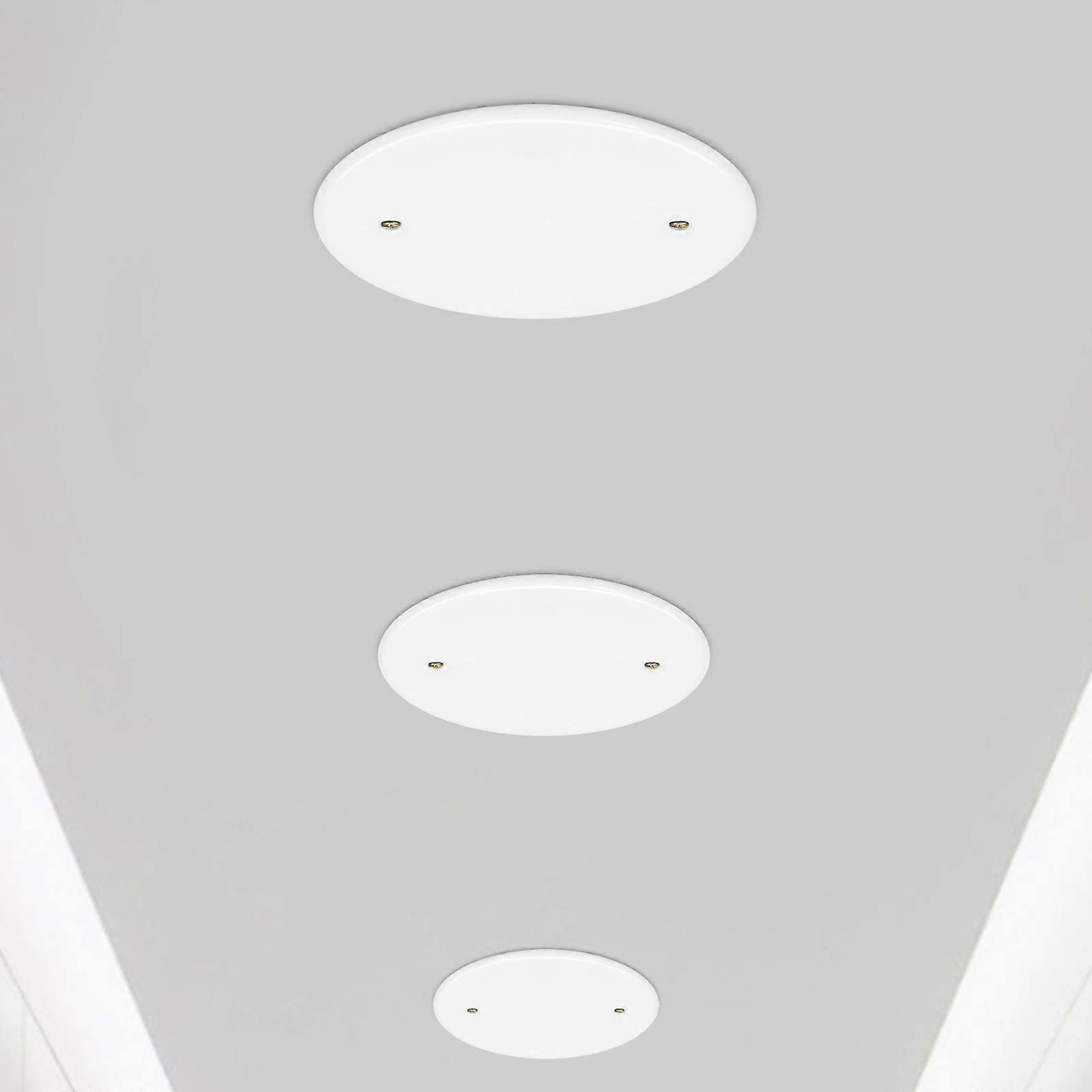 White Round Ceiling Hole Covers PP for Covering 4Pcs Ceiling Blank-Up Plates