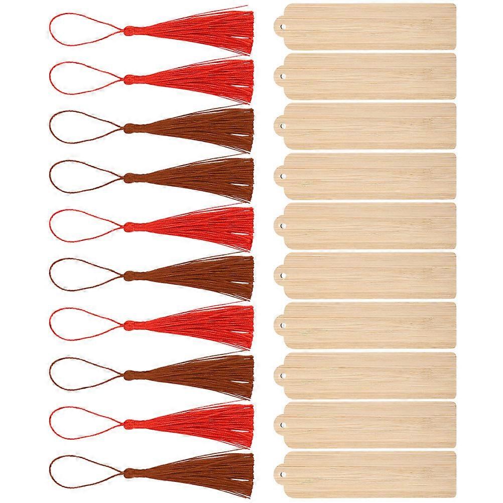 Unfinished Bamboo Cutouts for Crafting Blank Bookmarks 3Sets Pack