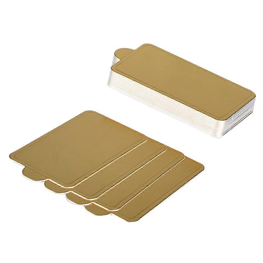Golden Cardboard Cake Base for Cake Serving 100Pcs Mousse Trays