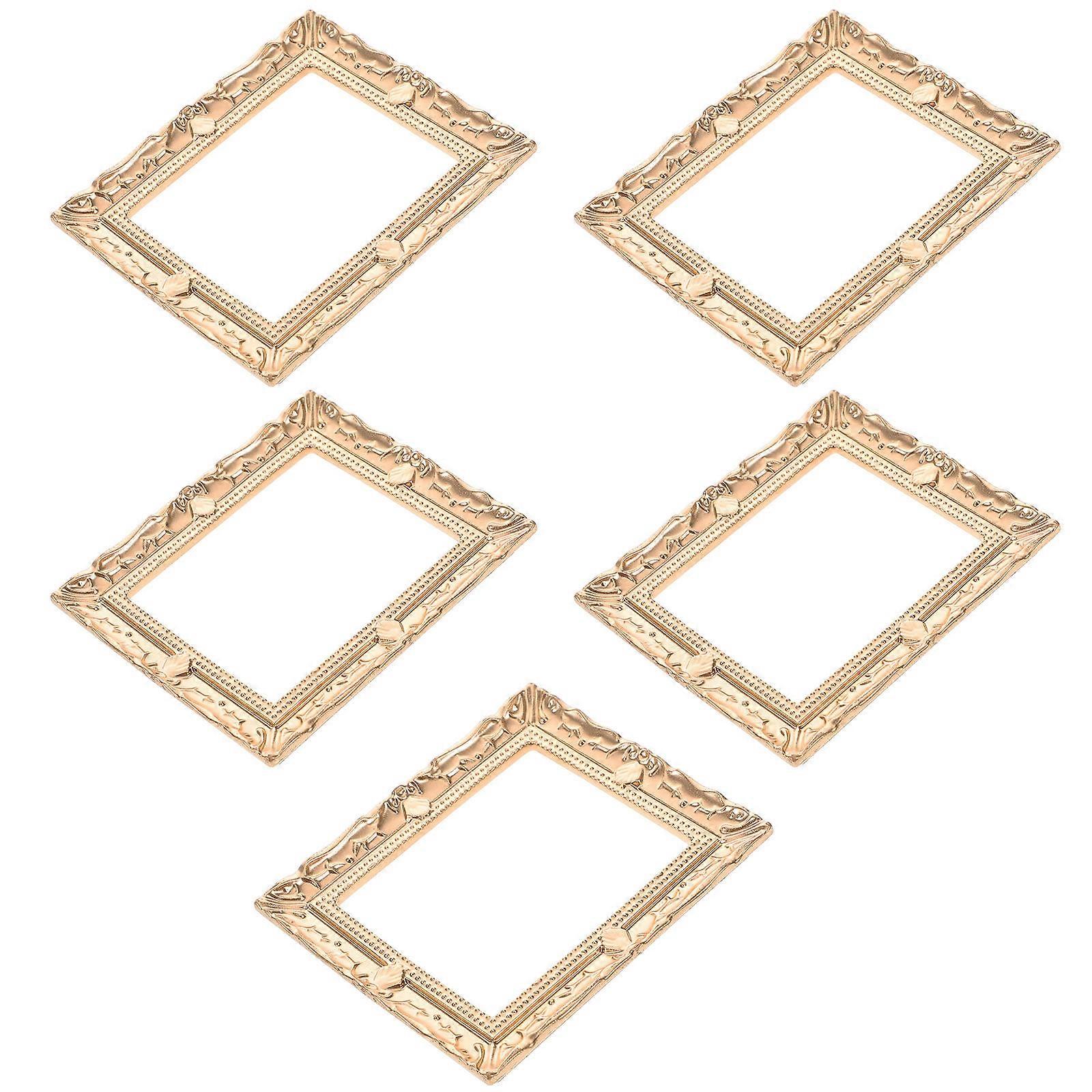 Vintage Small Photo Frames Resin Miniature Frames for Decorations 25Pcs