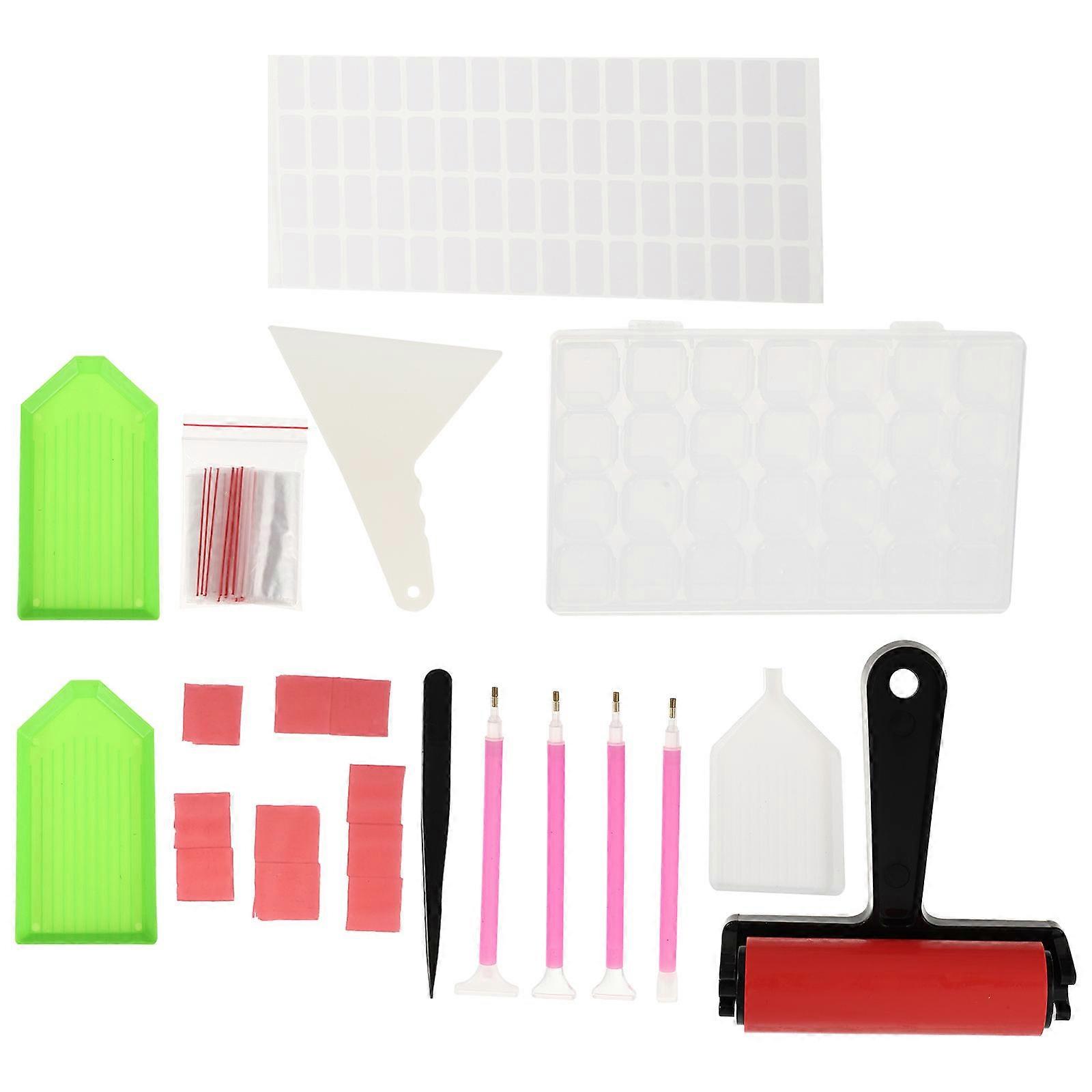 Beads Sorting Tray Diamond Art Tools Reinforce Diamond Drawing Crafters 17.00x10.50x2.80cm