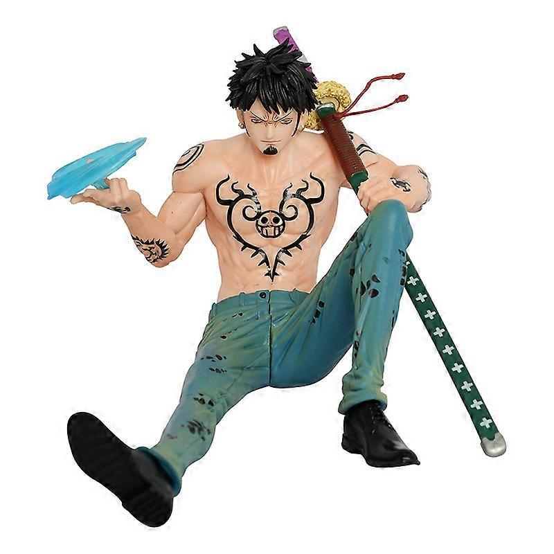 Figurine One Piece (anime) en position assise, représentant Trafalgar Law dans la salle d'opération. Modèle en PVC, objet de collection, décoration, cadeau.