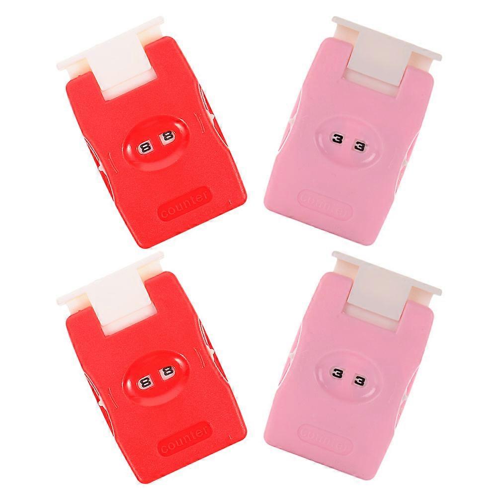 Crochet Stitch Counter Manual Row Counter for 4Pcs Craft Projects