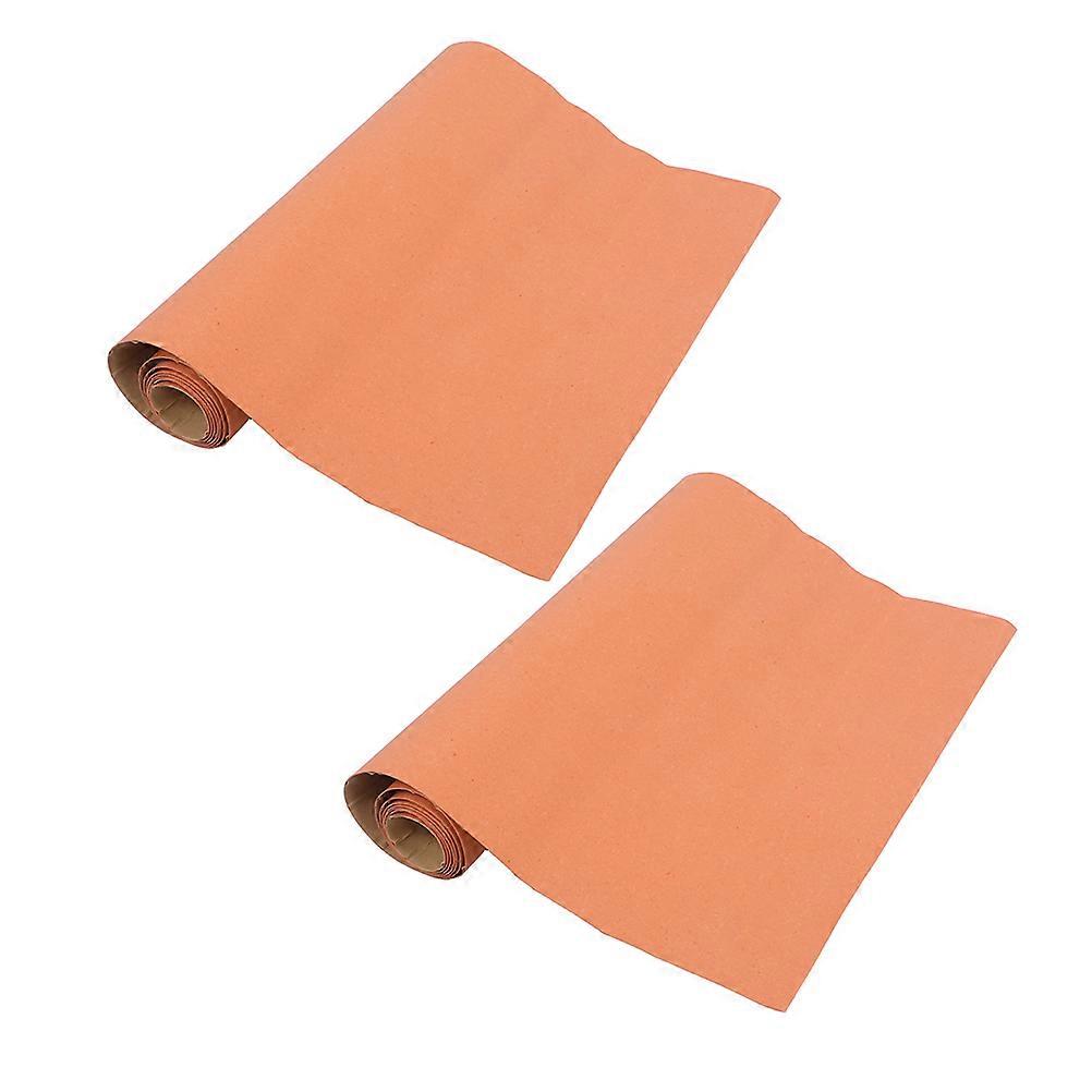 Self Adhesive Bonded Liner Sheets for DIY Handbag Making 2Pcs Orange Material