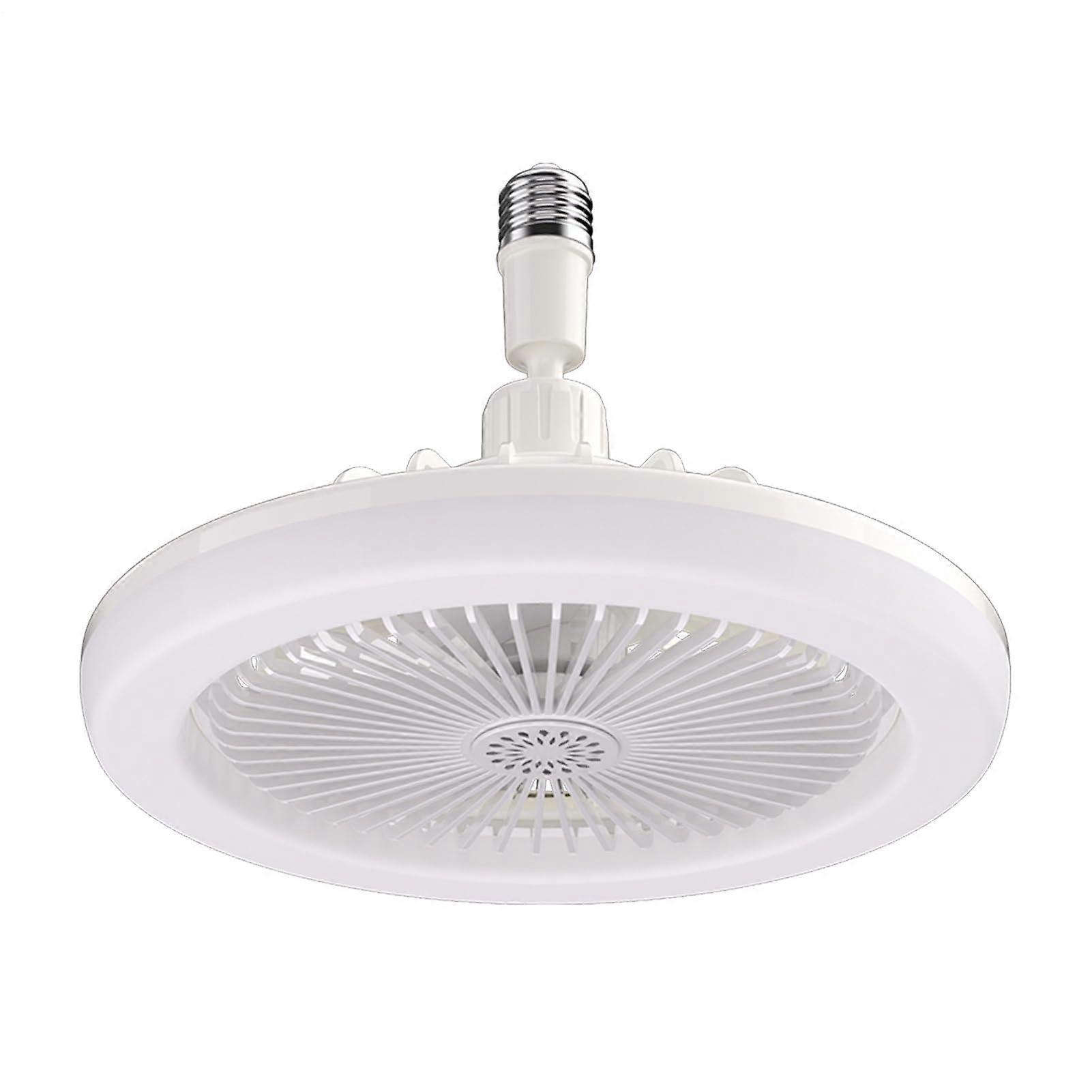 Ceiling Fan With Light Remote Control  SpaceSaving Ceiling Lamp With Fan Combo, White Finish, Living Room And Bedroom