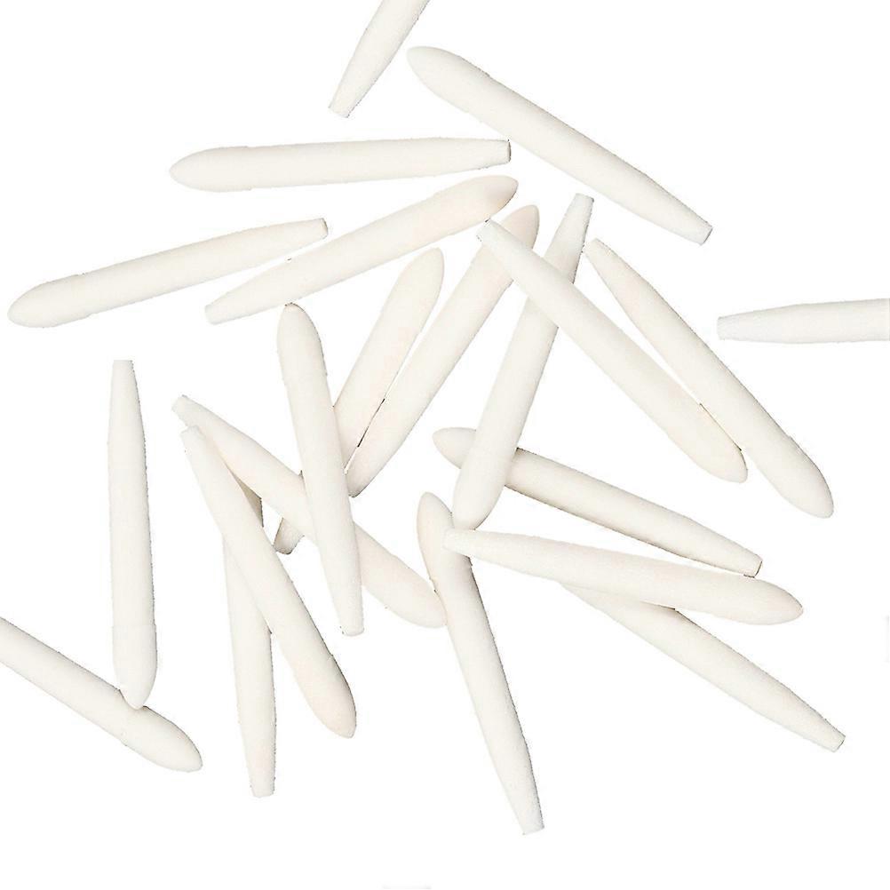 Portable Marking Pen Tips Replacement Nibs 30Pcs White Fiber Material