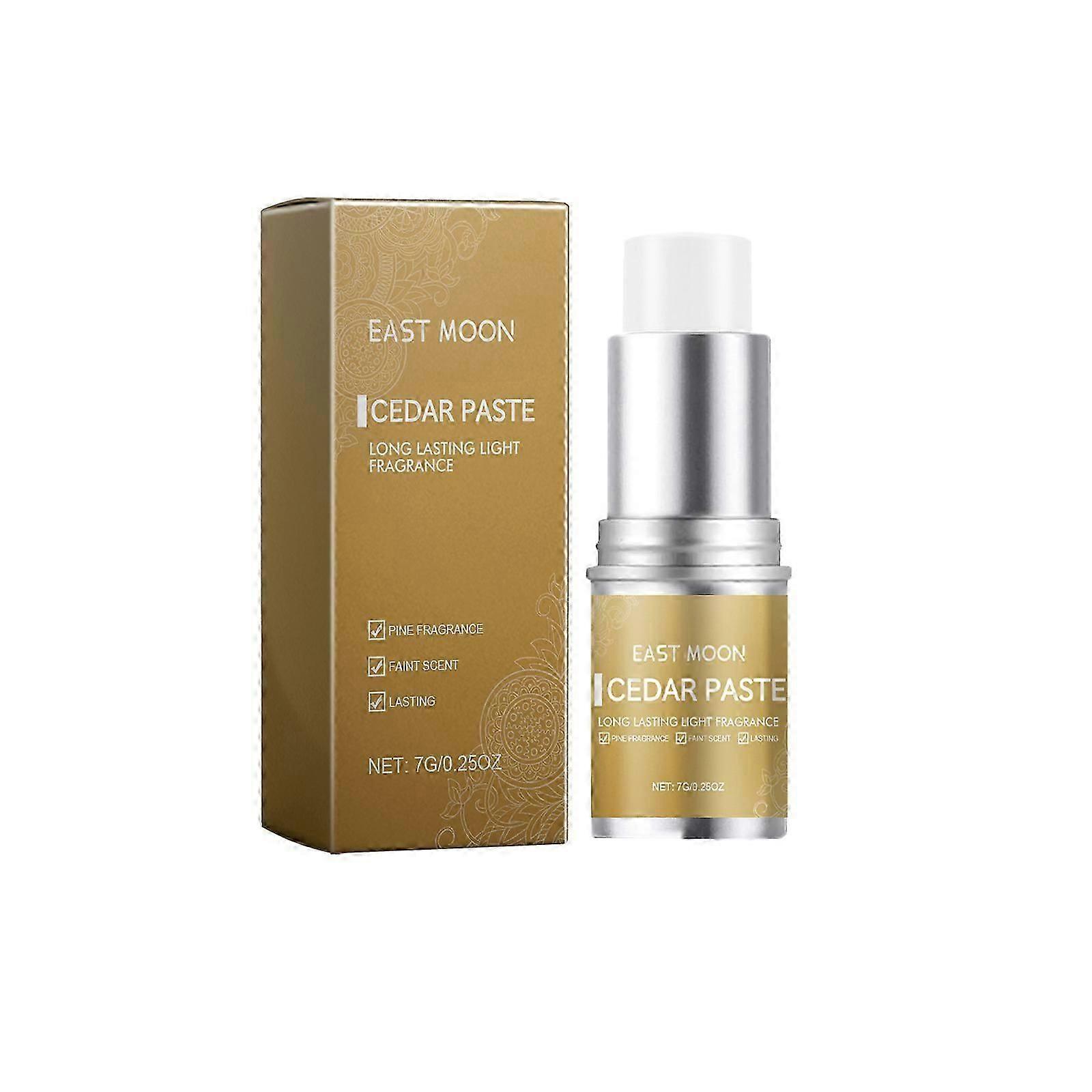 Men's Cedar Scent Balm Stick  Long-Lasting, Refreshing, Elegant Fragrance