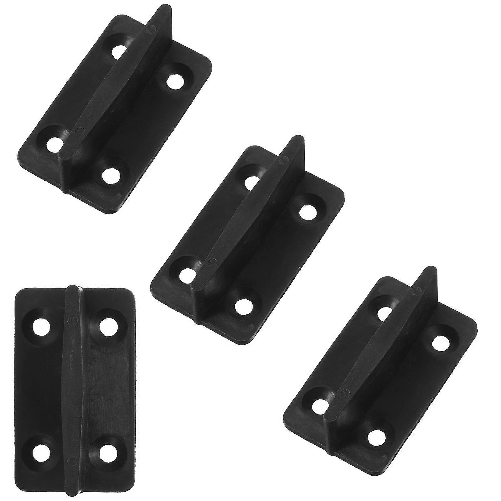 4Pcs Plastic Barn Door Floor Guide for Smooth Sliding Operation