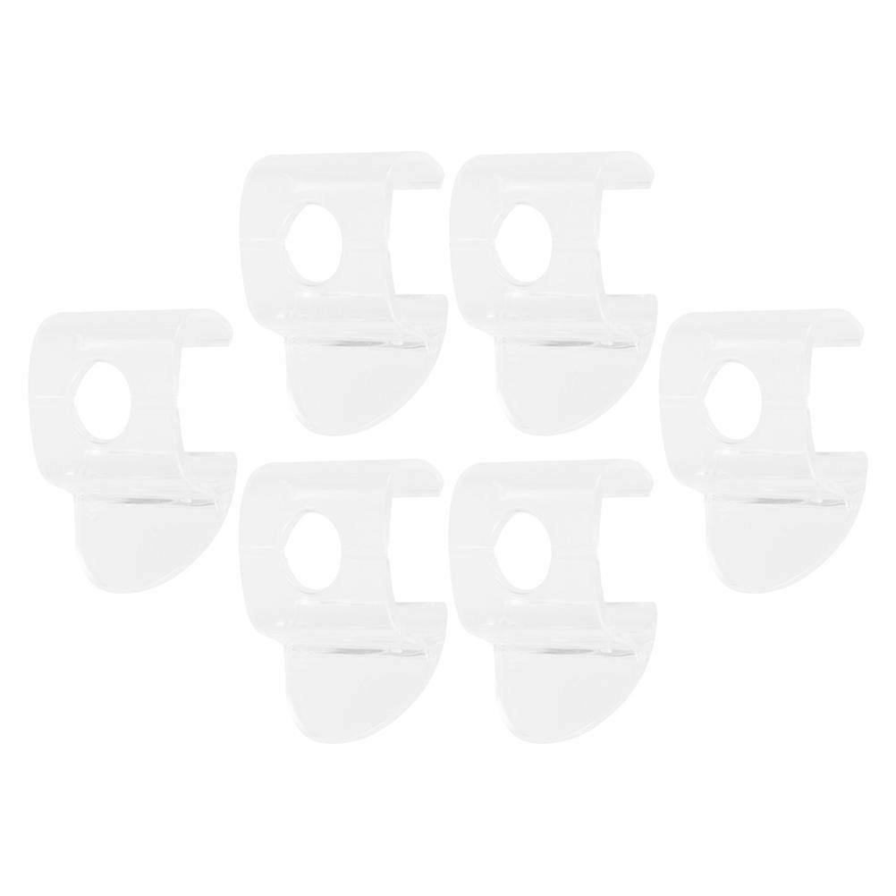 6 Pack Cordless Window Roller Blinds Handles Transparent Plastic for Easy Operation and Replacement