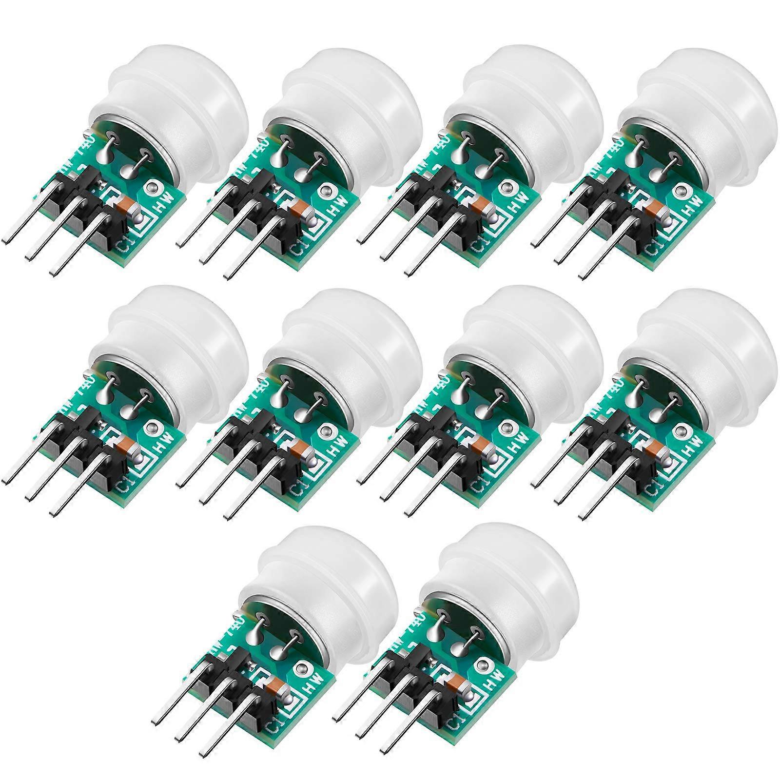 10 Pack AM312 Mini PIR Motion Sensor Module 2.7V12V Human Body Infrared Detector for Smart Lighting