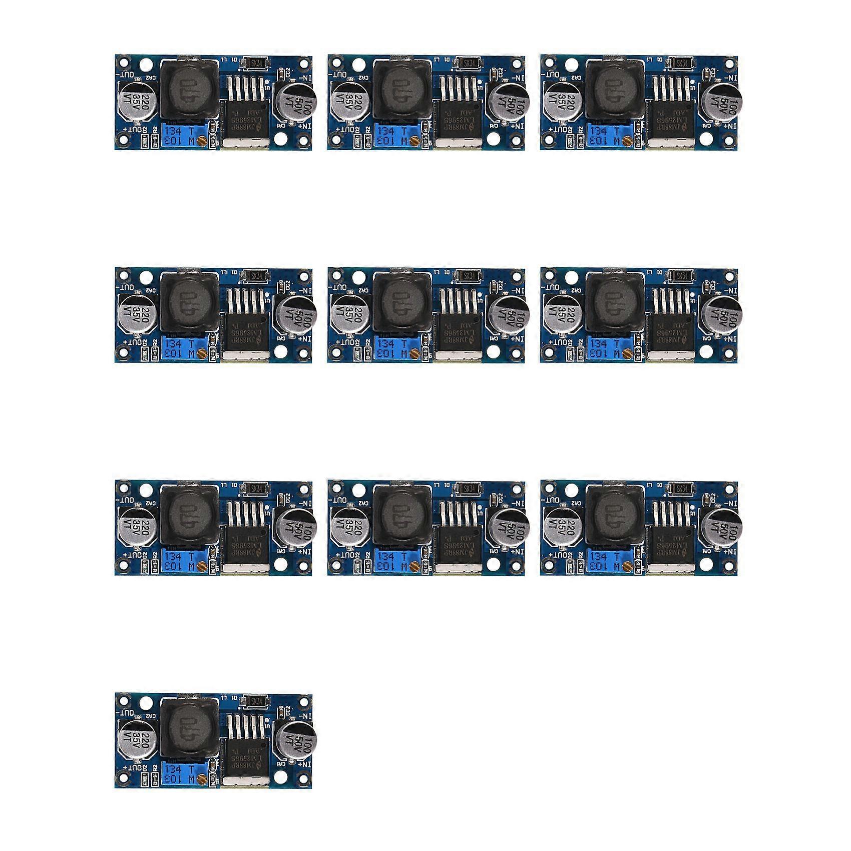 10X Lm2596 DC Converter Module - DC Adjustable Step Down Power Module Step Down Converter