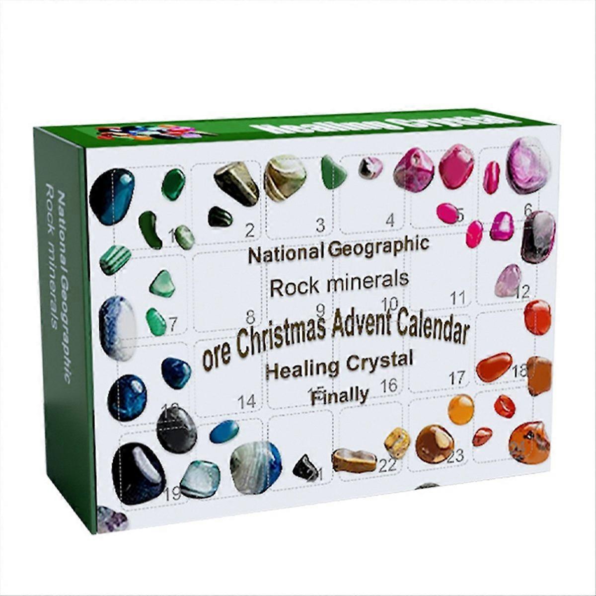 Christmas Advent Calendar, Crystal Ore 24 Days Countdown Calendar