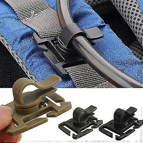 2pcs Rotatable Water Bladder Tube Trap Hose Clip For Webbing Hydration Backpack