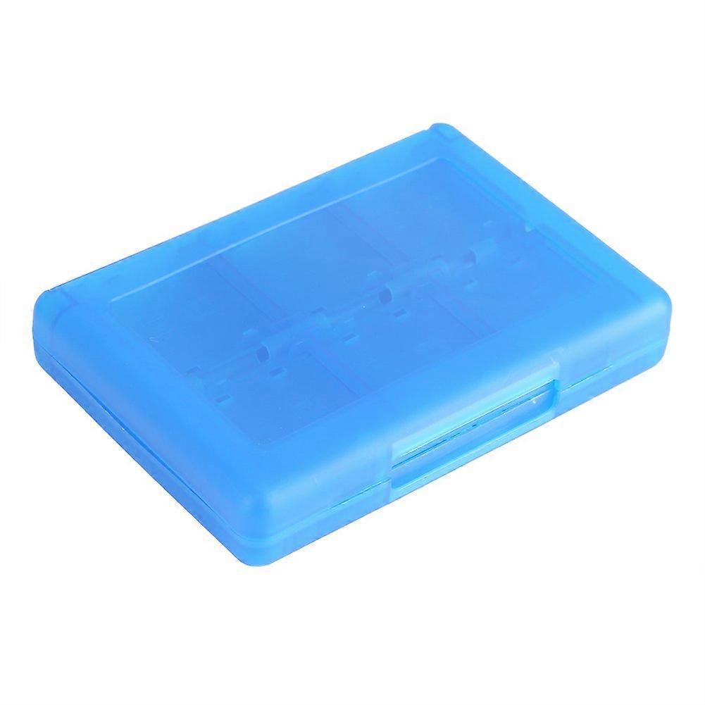 Game Card Case 28 in 1 Dustproof MultiCard Holder for Nintendo 3DS DS DSI Secure Travel Storage Box Blue