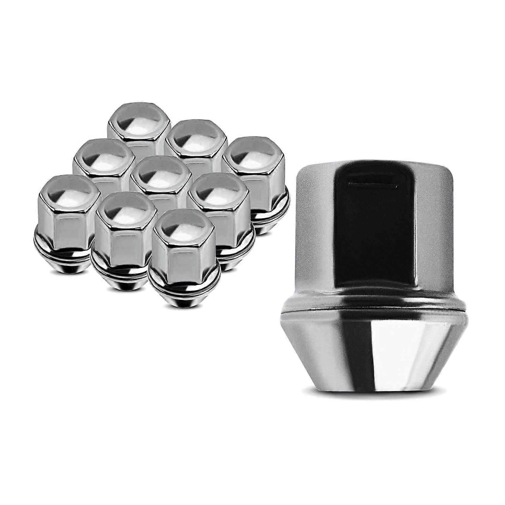 10X Wheel Lug Nuts M14x1.5 OEM Precision Fit for Land Rover and Jaguar Front and Rear Replacement