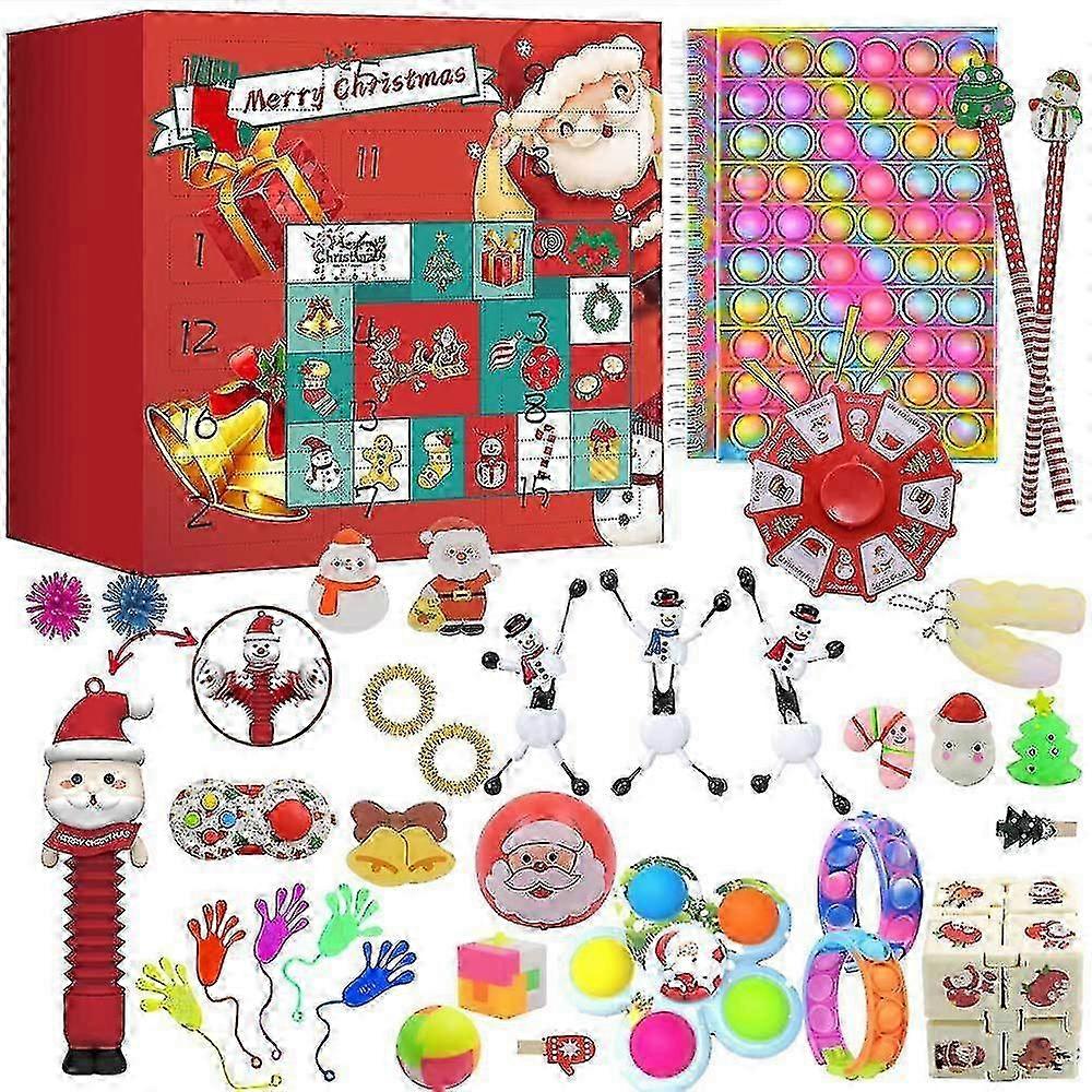 Hot Decompression Christmas Countdown Calendar Blind Box Set Children's Christmas Gift