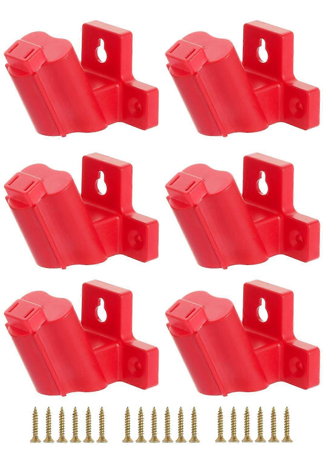 6Pack Wall Mount Tool Holder and Organizer Rack for Milwaukee M12 Secure Clutter Storage