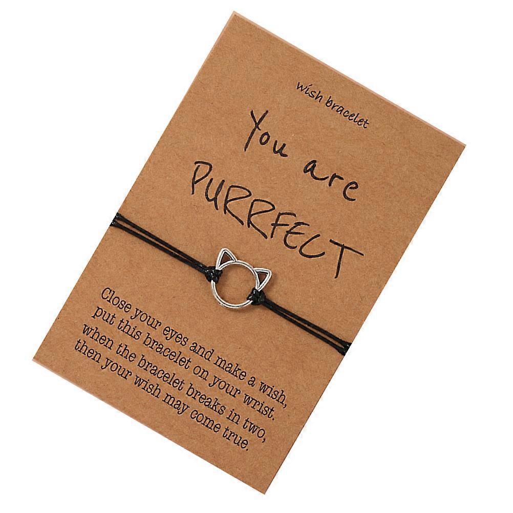 Friendship Woven String Cat Bangle for 1Set Adjustable Bracelet