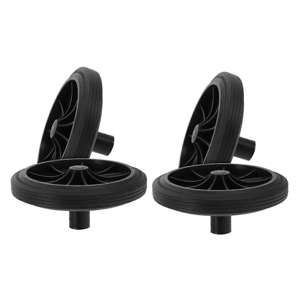 4pcs Trash Can Replacement Wheels Noiseless Durable Design for Outdoor Garbage Bin Easy Installation