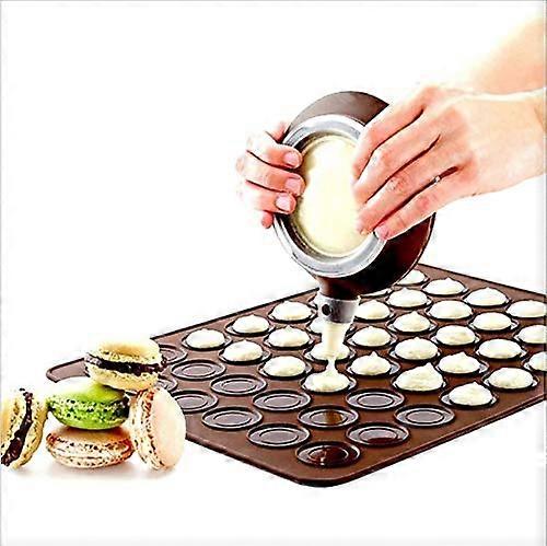 Silicone Baking Mat Set with Nozzles NonStick Sheet for Macarons Muffins and Cake Decorating