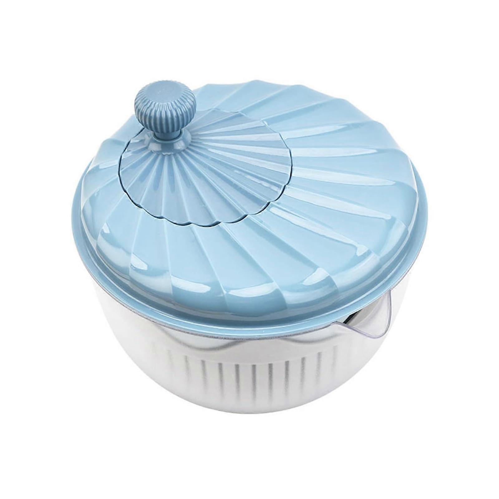 Salad Spinner with Serving Bowl, Fast Vegetable Washer and Easy Spin Dryer for Kitchen