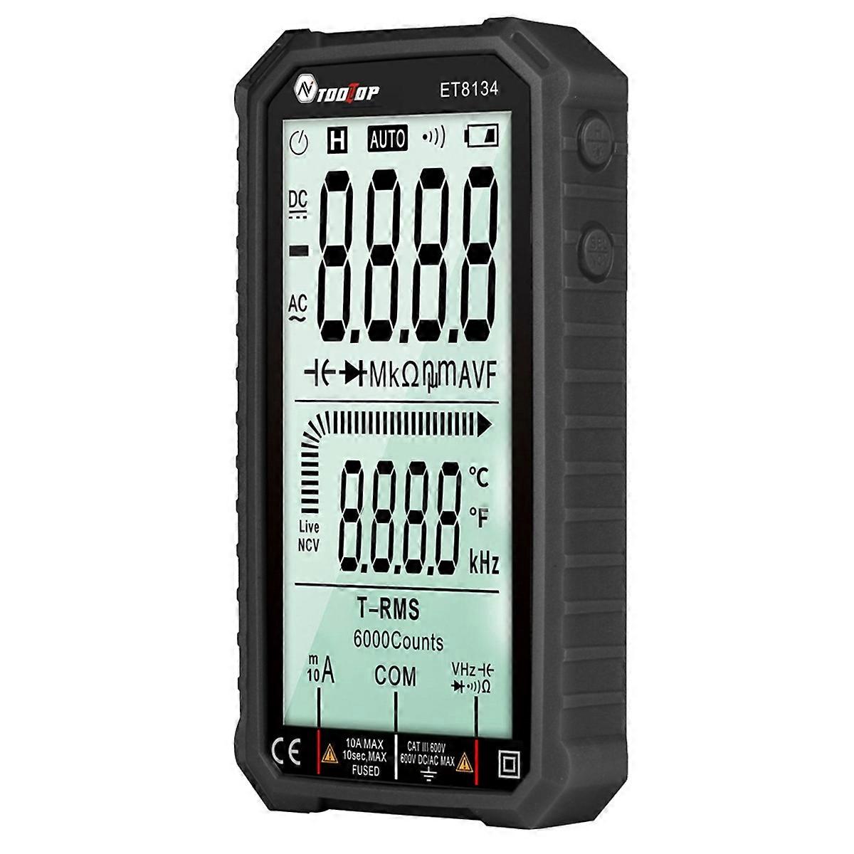TOOLTOP ET8134 4.7-inch LCD Digital Multimeter AC Direct Current Voltage Current Measure Capacitance