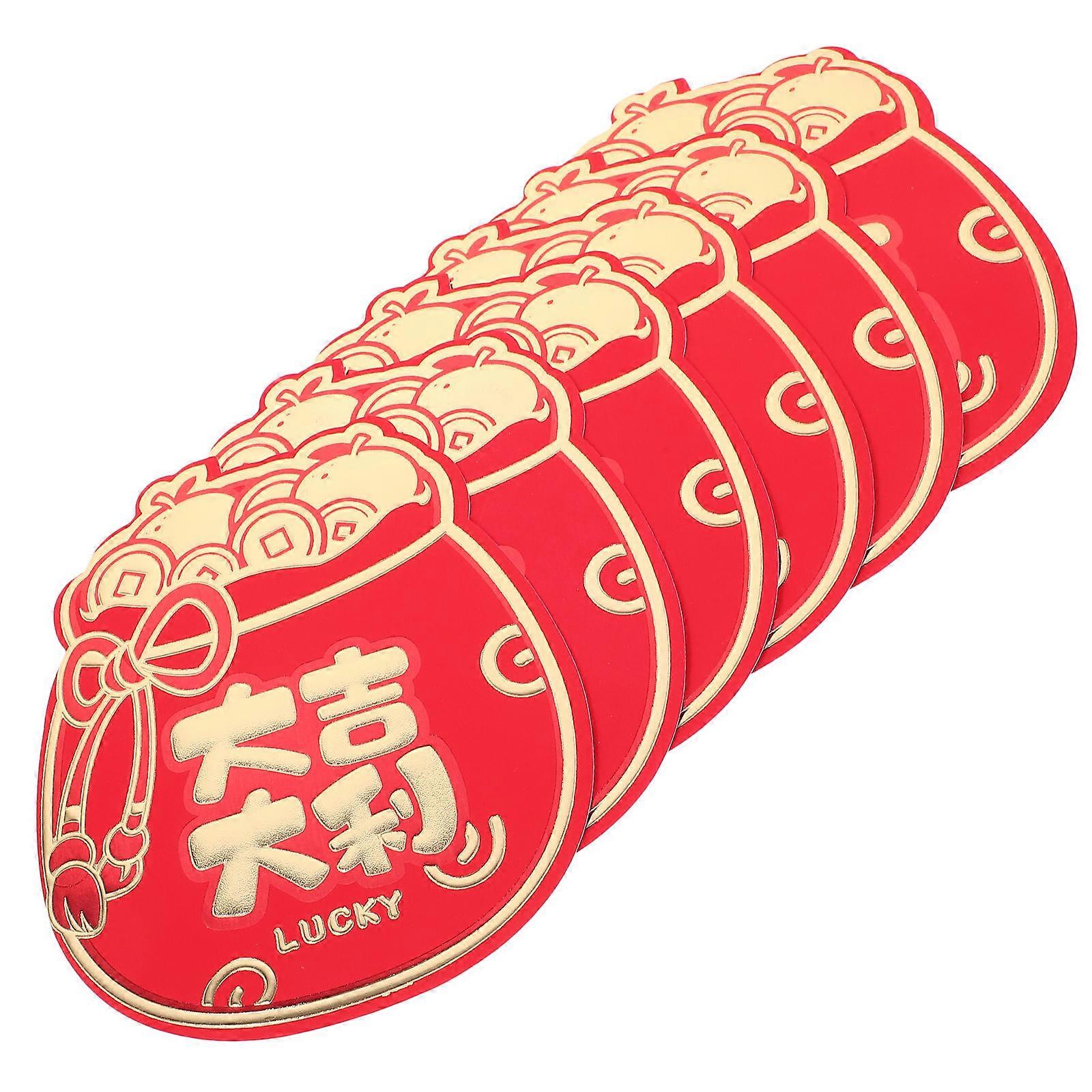 Chinese New Year Red Packets Paper Envelopes for Storage 30Pcs Red
