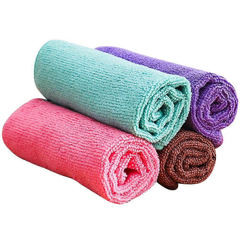 Microfiber Cleaning Cloth Kitchen Washcloths for Cleaning 4Pcs Assorted Color