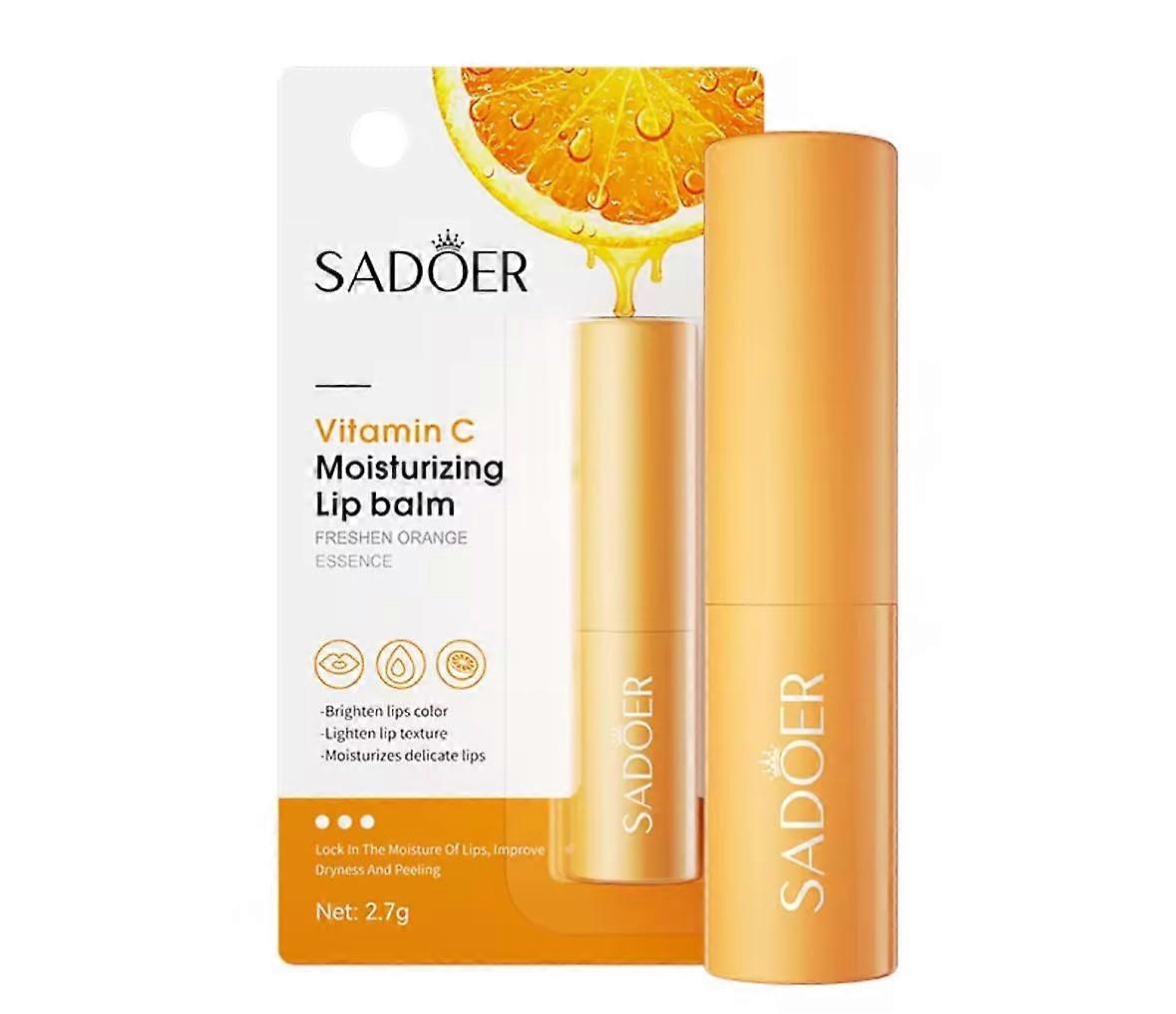 Vitamin C Lip Balm with Deep Hydration, LongLasting Moisture and Refreshing Orange Scent