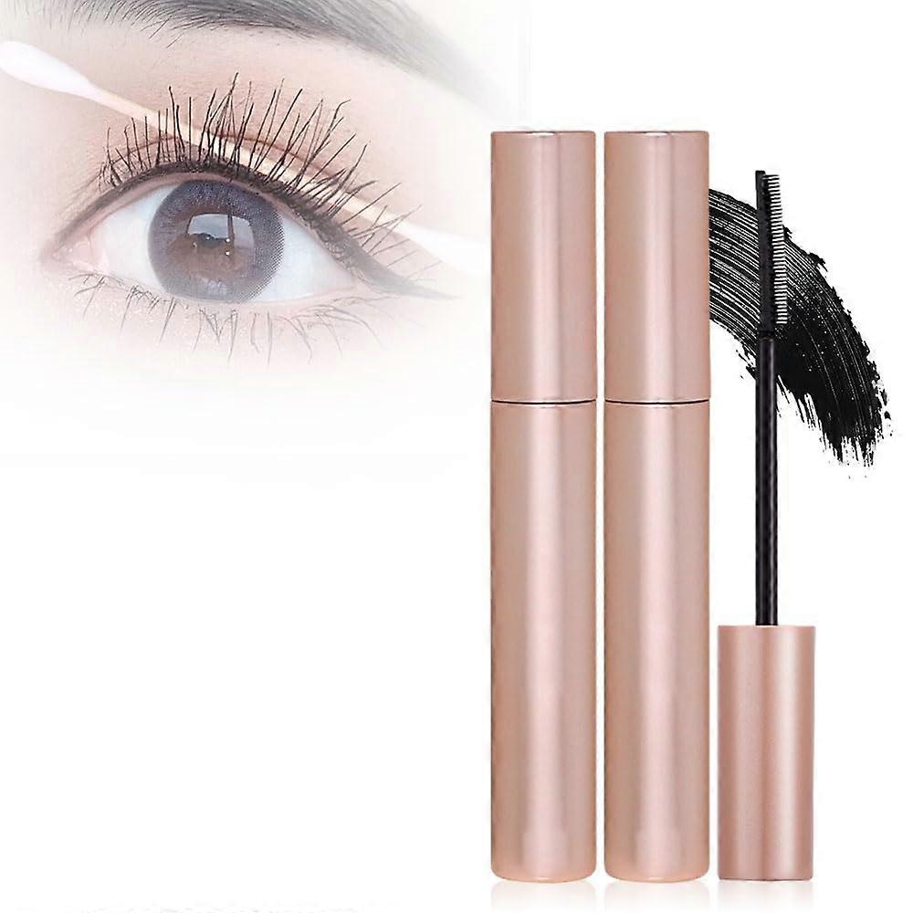 Lengthening Mascara Black with Precision Curling Brush, LongLasting Waterproof Volume for Dramatic Lashes