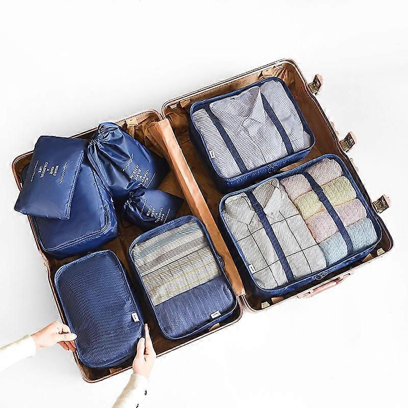 8Pcs/Set Waterproof Large Capacity Light Travel Storage Bag