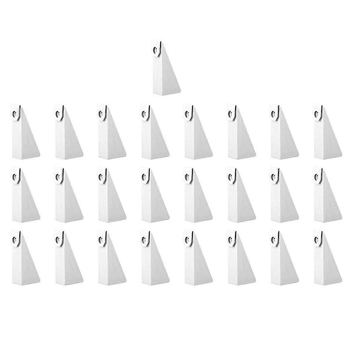 Conjunto de 25 cunhas de alumínio branco para calhas de 5 polegadas estilo K, nivela calhas em ângulo para ro