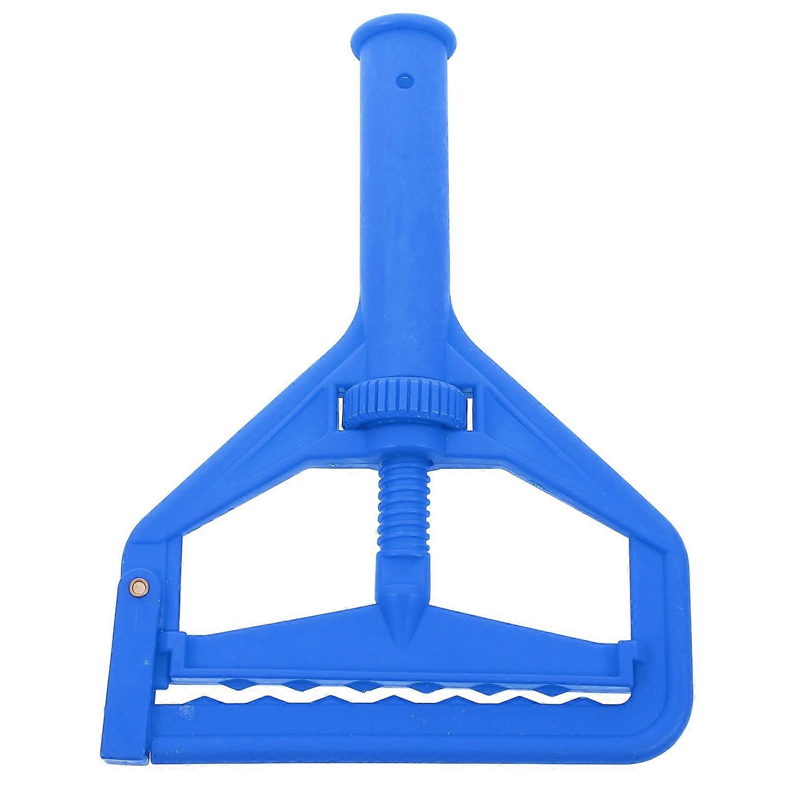 Mop Head Clamp Adjustable Clip with Quick Release Design for Easy Floor Cleaning Blue