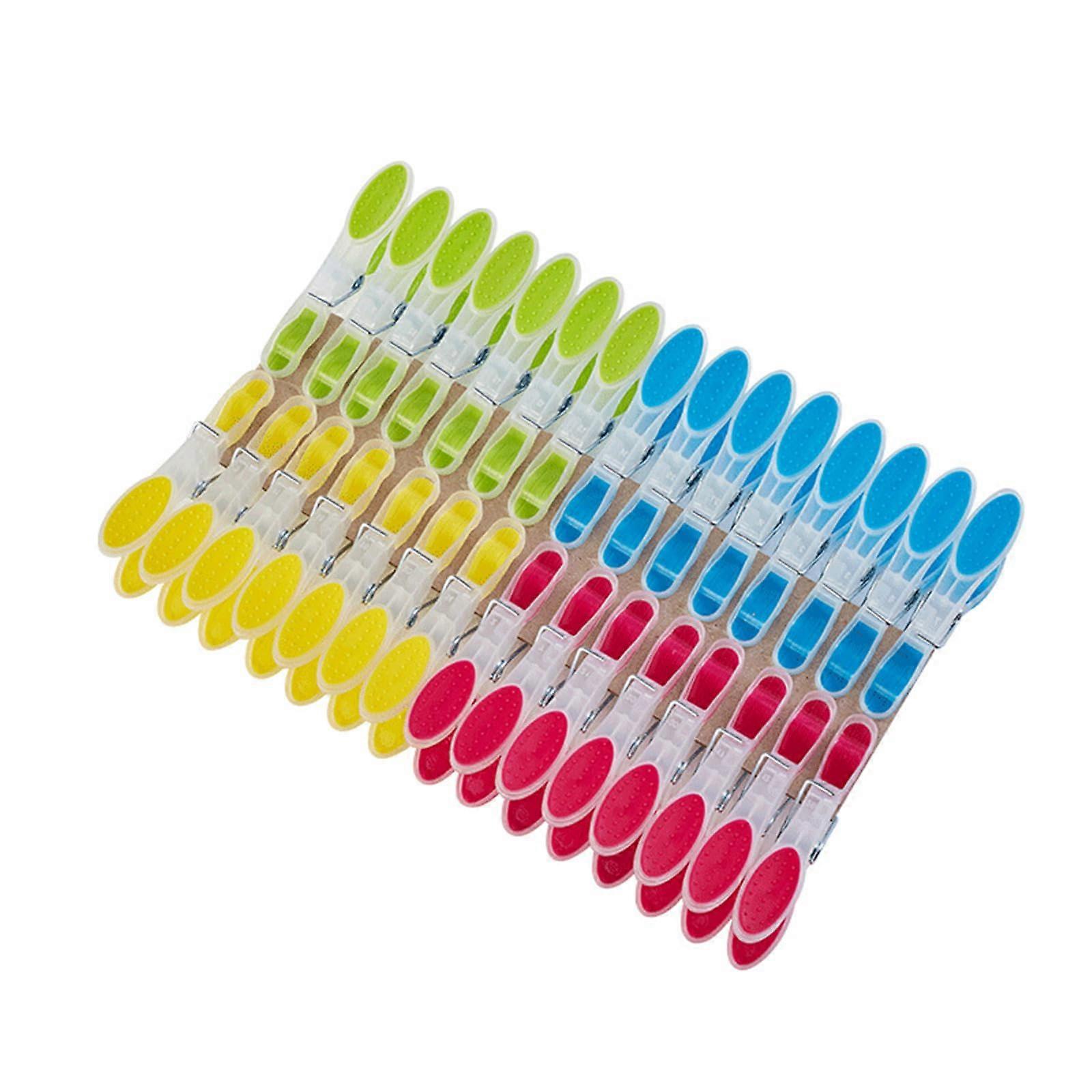 30pcs Multifunctional Clothes Pegs with Secure Grip for Laundry, Craft and Outdoor Drying