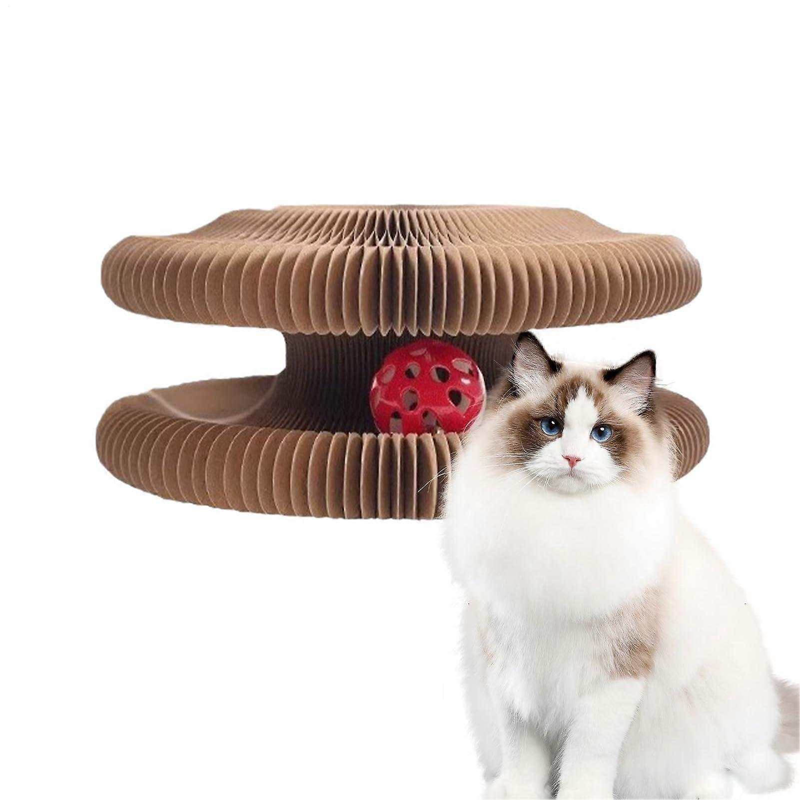 Cat Scratching Board with Durable Honeycomb Design for Interactive Claw Care and Pet Exercise