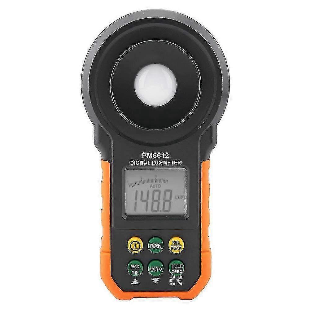 Pm6612 0-200,000 Lux Lcd Display High Accuracy Digital Lux Meter