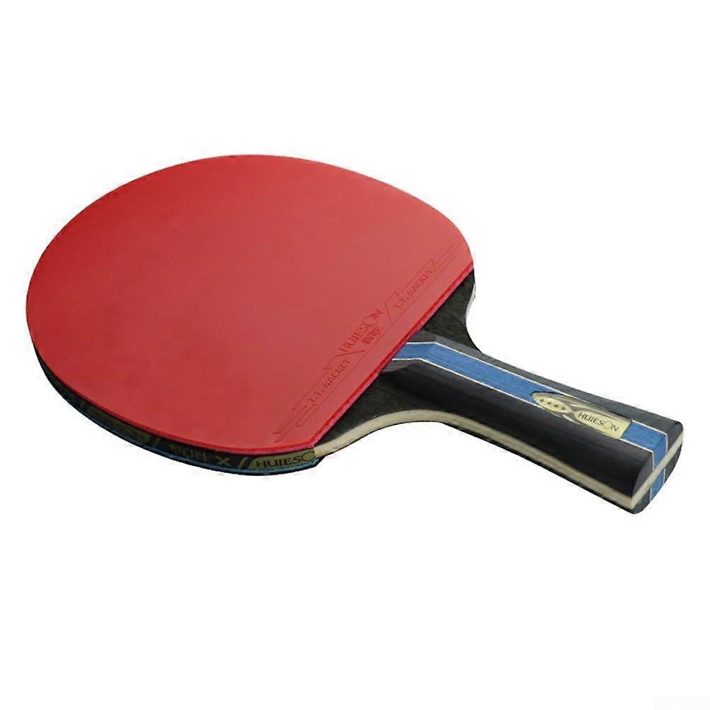 7 Layer Table Tennis Paddle for Control and Power, Sticky Rubber Ping Pong Racket with Comfortable Long Handle