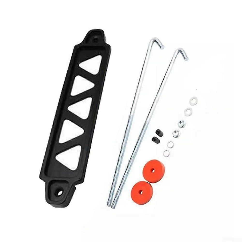 Universal Battery Mount with Accessories Black Heavy Duty Bracket for Enhanced Stability