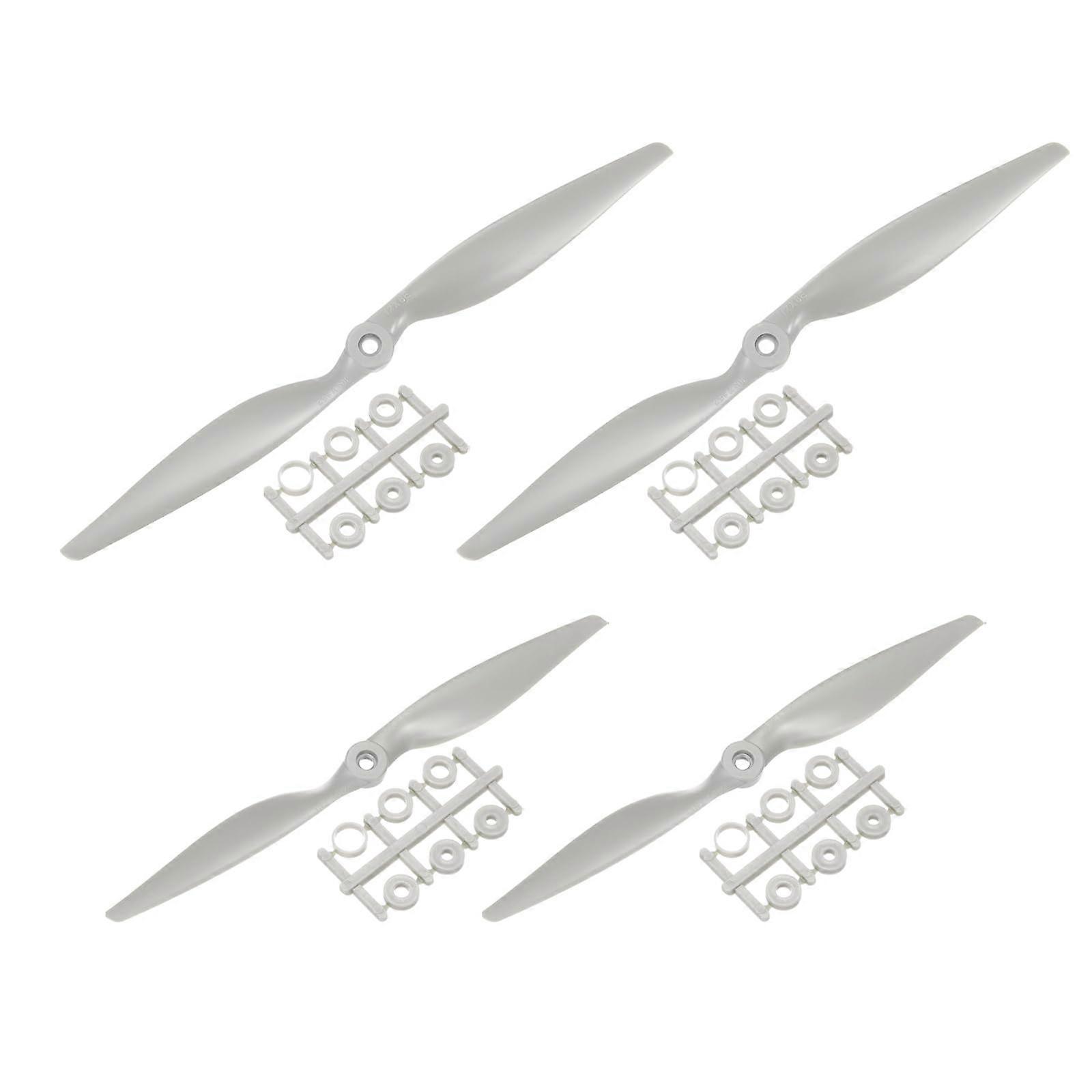 RC Airplane Propellers 6x4 12x6 Set, Lightweight Low Vibration Blades, Durable Easy Replacement