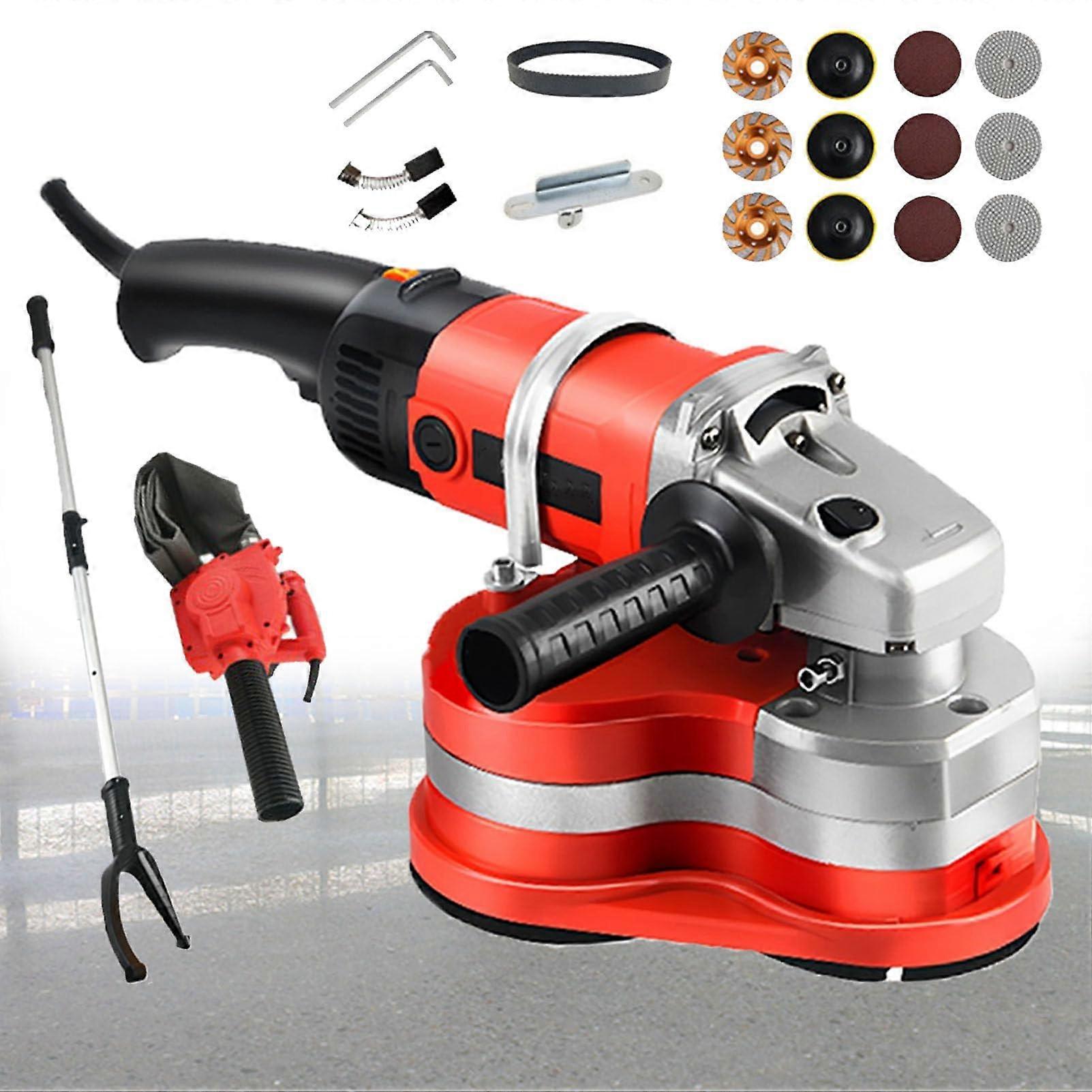 3000W ThreeHead Floor Grinding Machine with Adjustable Speed and Dust Collection for Concrete Marble Tile