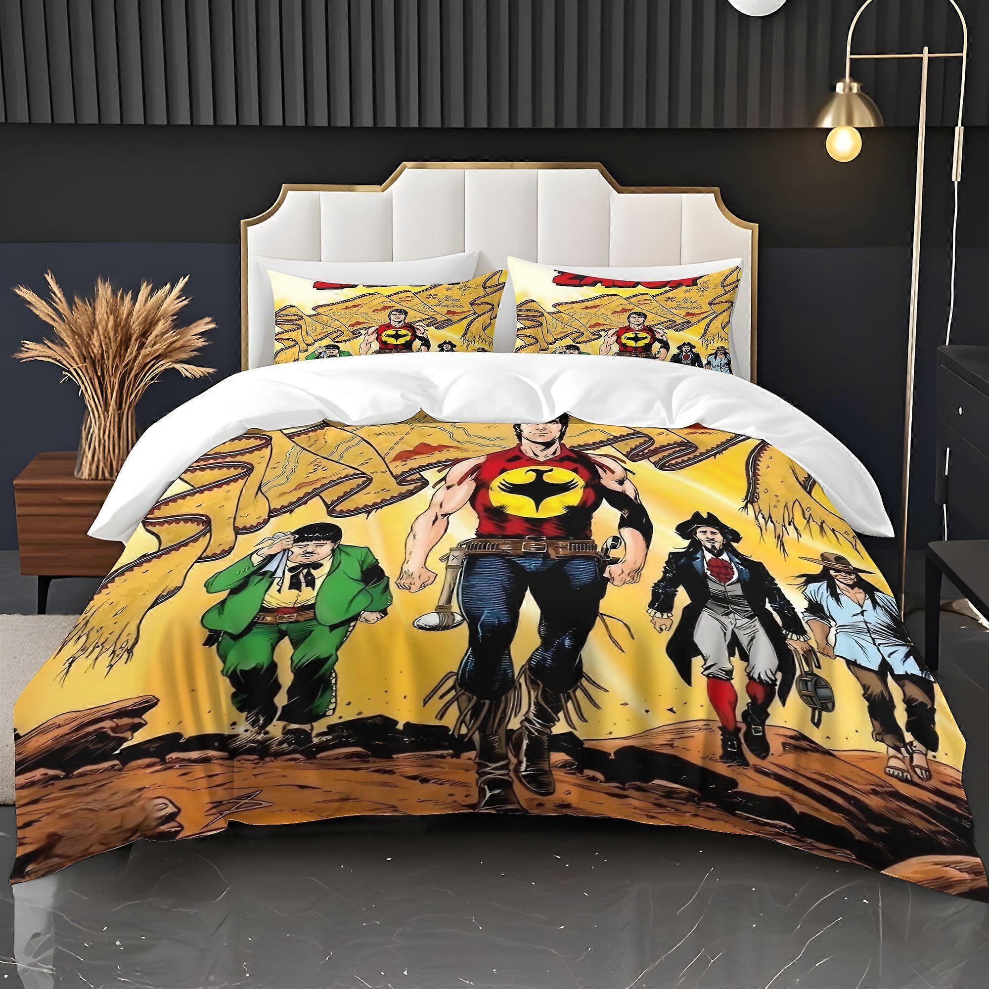 Zagor-tema sängkläder set sovrumsinredning för alla årstider