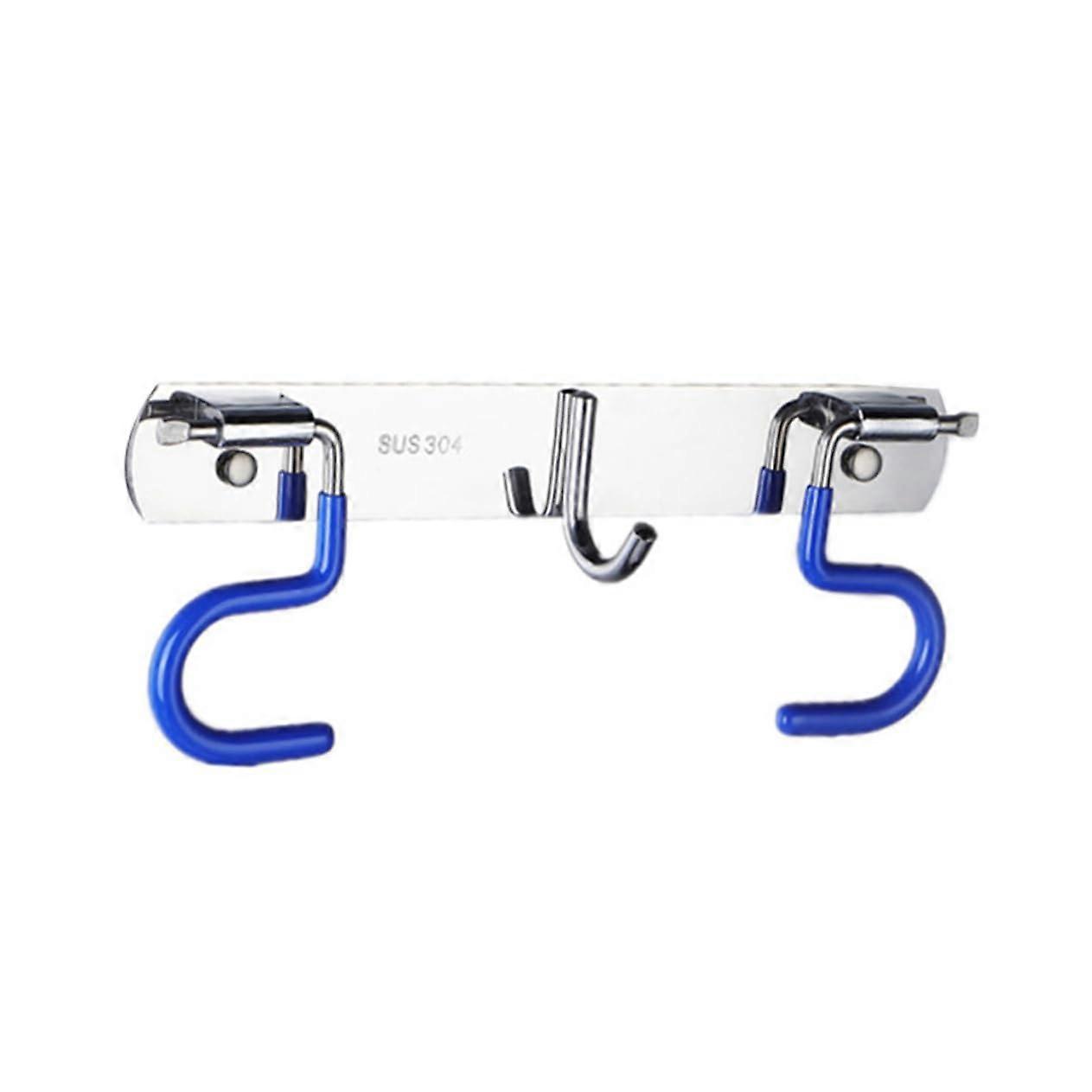 Mop and Broom Holder Wall Mounted Organizer with Secure Grip and Waterproof Space Saving Design