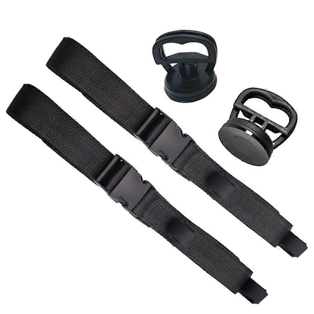 Vehicle Mount Fish Pole Rack for Fishing 2Sets Black