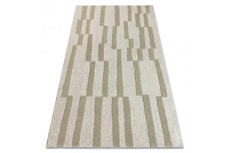 FLUX 461.109.SA401 wool carpet OSTA - Geometric, structural, loft grey / green