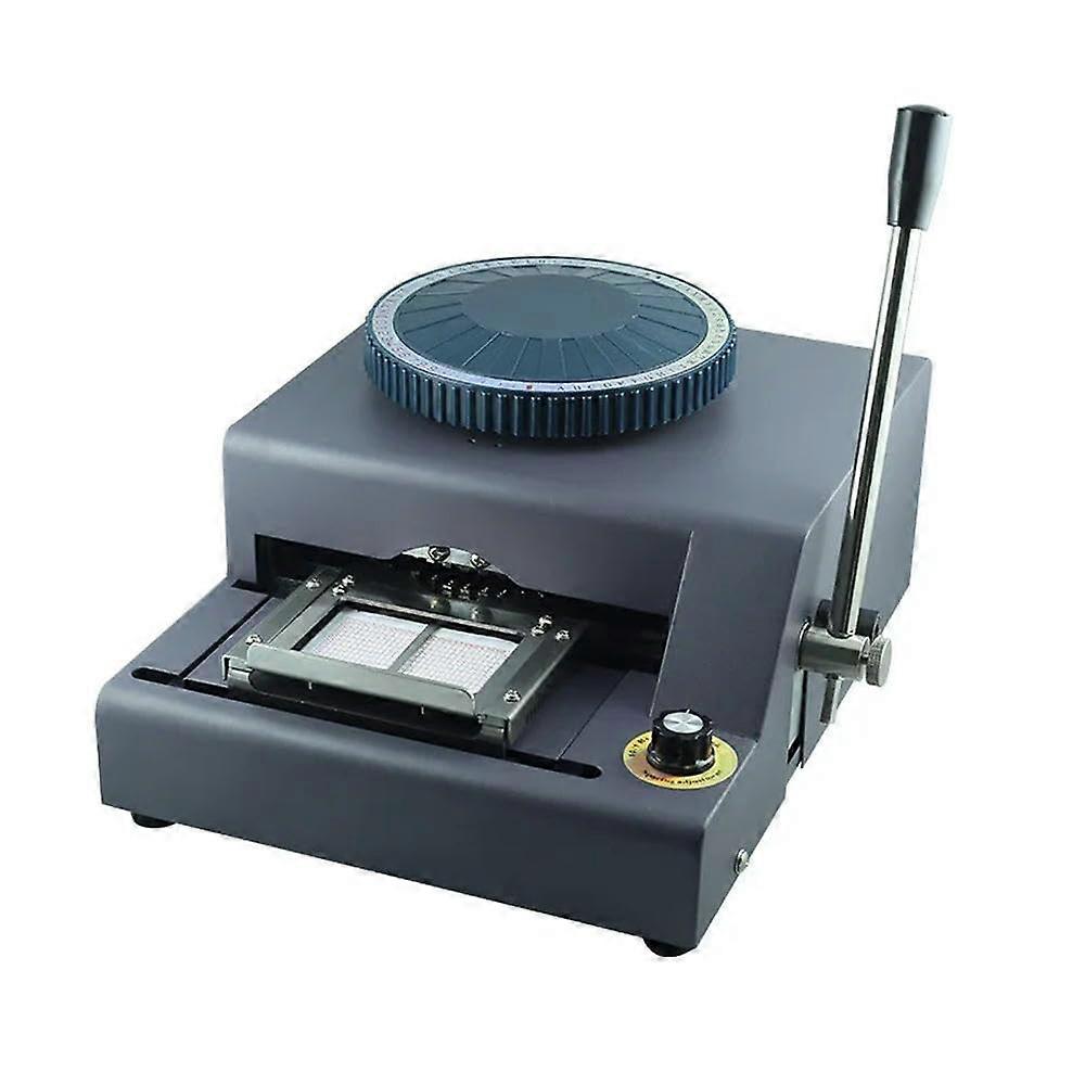 PVC Card Embossing Machine with Manual Control for Clear Durable Membership Card Personalization