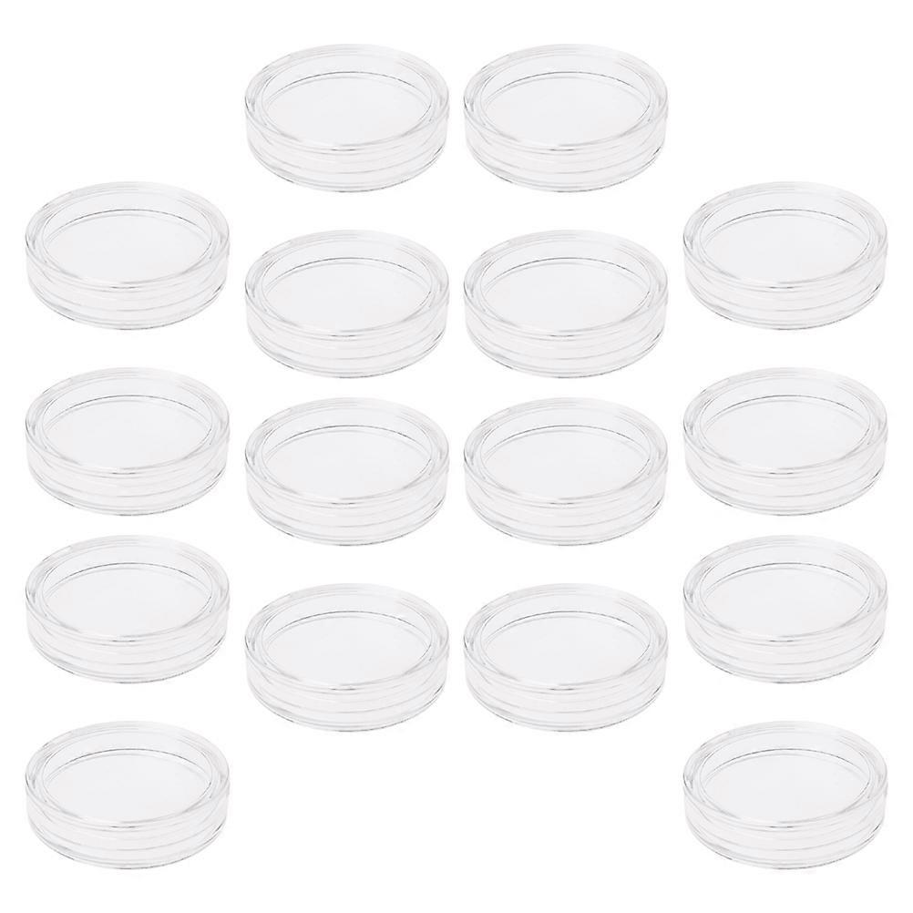 Acrylic Coin Case Kit for Coin Collection 20Pcs Transparent Storage Boxes