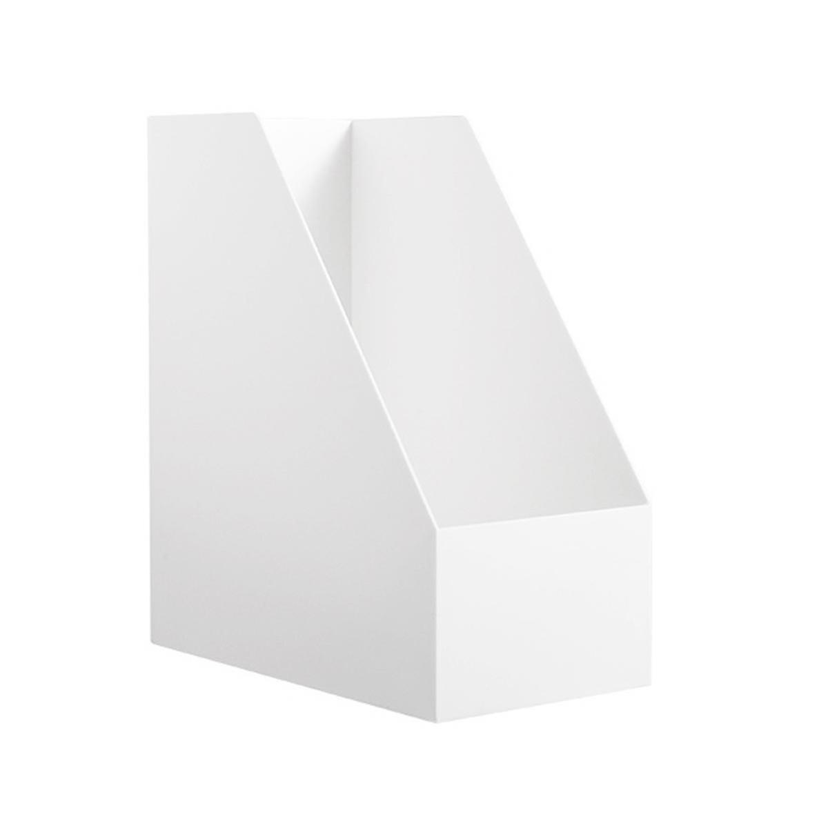 Desk Book Organizer Rack Storage Box Book Storage Rack Vertical Stackable Free Combination WhiteA