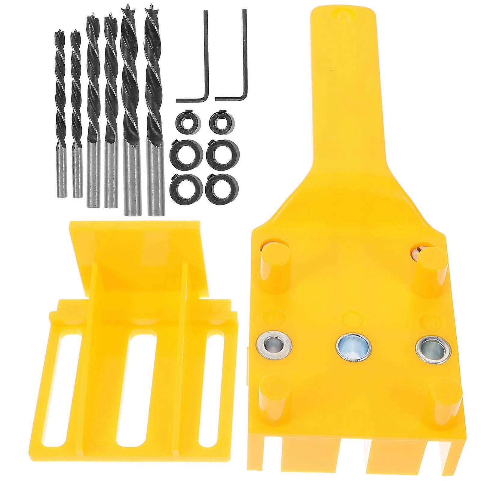 Woodworking Drill Guide Drill Bit for Precise Drilling 1Set Kit