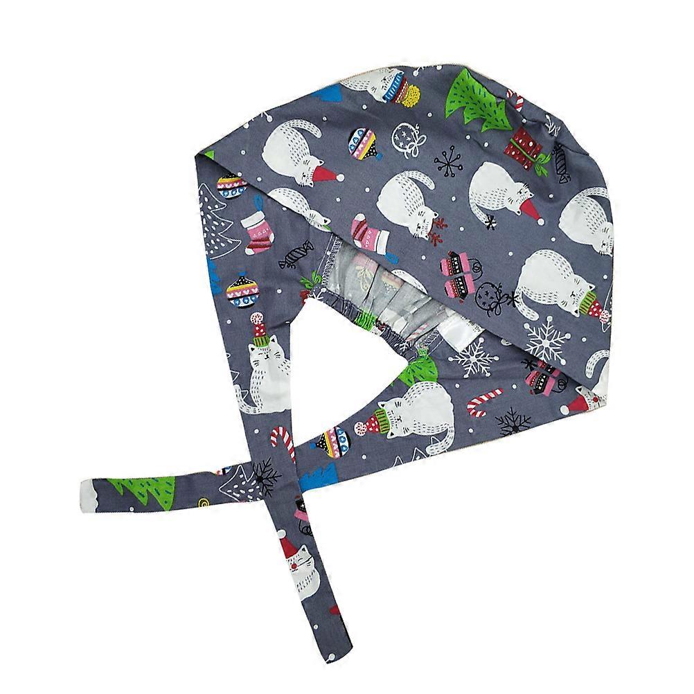 Adjustable Strap Hat Cotton Hat for Surgeons Multi Color Breathable 1Pcs